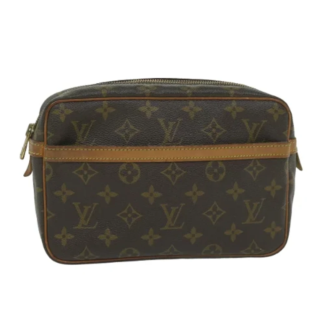 Louis Vuitton Vintage Pre-owned Canvas clutches Brown Dames