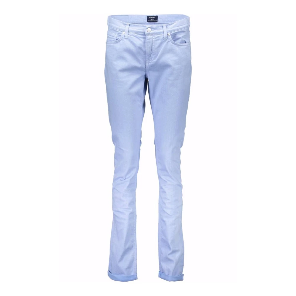 Gant Lichtblauwe Katoenen Jeans & Broek Blauw