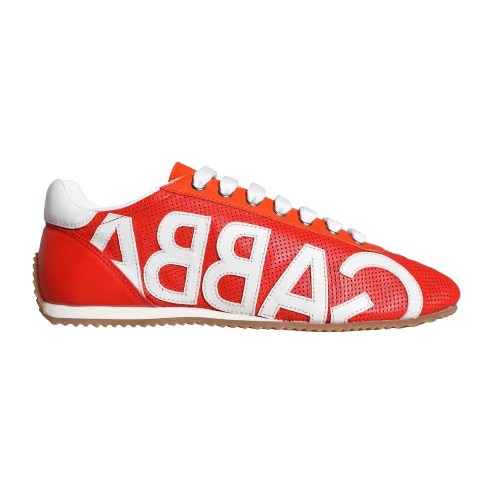 Dolce & Gabbana Women's Multicolor Sneakers, 6 Uk, Leather Low Top Logo Trainers