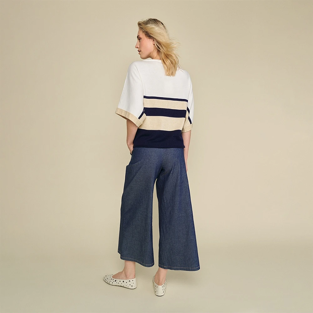 Marie Méro Gestreepte Boothals Trui Multicolor Dames