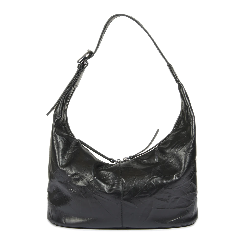 Coccinelle Zwarte schoudertas met ritssluiting Black Dames