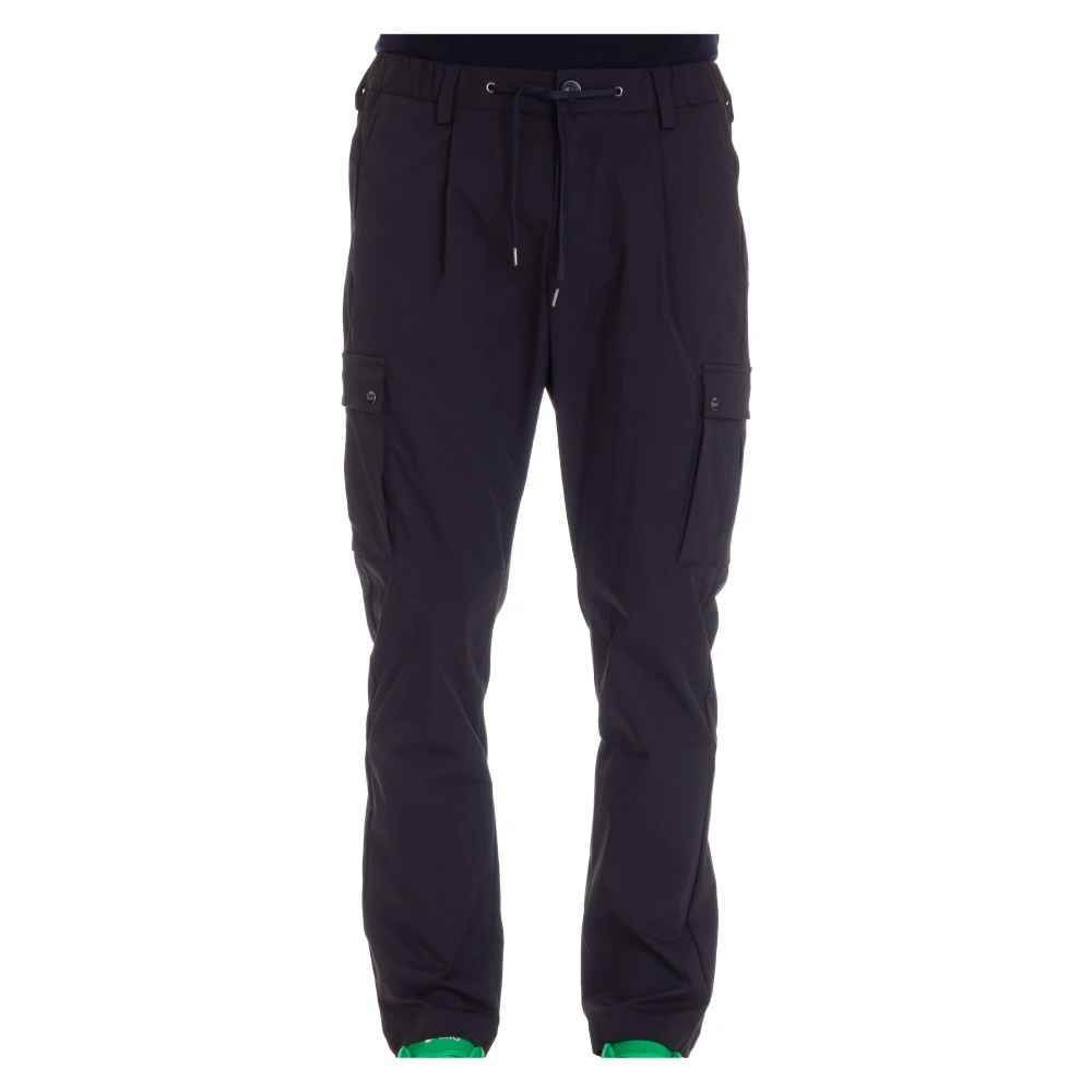 Herno Blauwe Broek met Rits en Koord Blue Heren