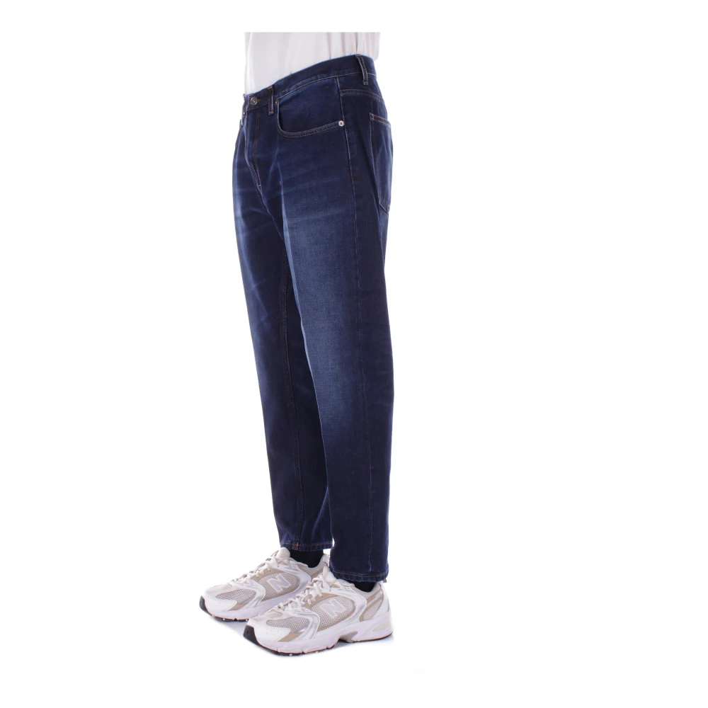 Dondup Denim Jeans met Logo Achterzak Blue Heren