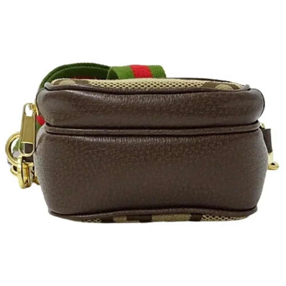 Gucci Vintage Pre-owned Canvas shoulder-bags Beige Dames