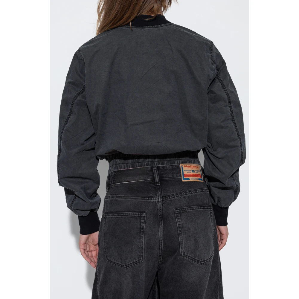 Diesel G-Rail-P1 bomberjack Gray Dames