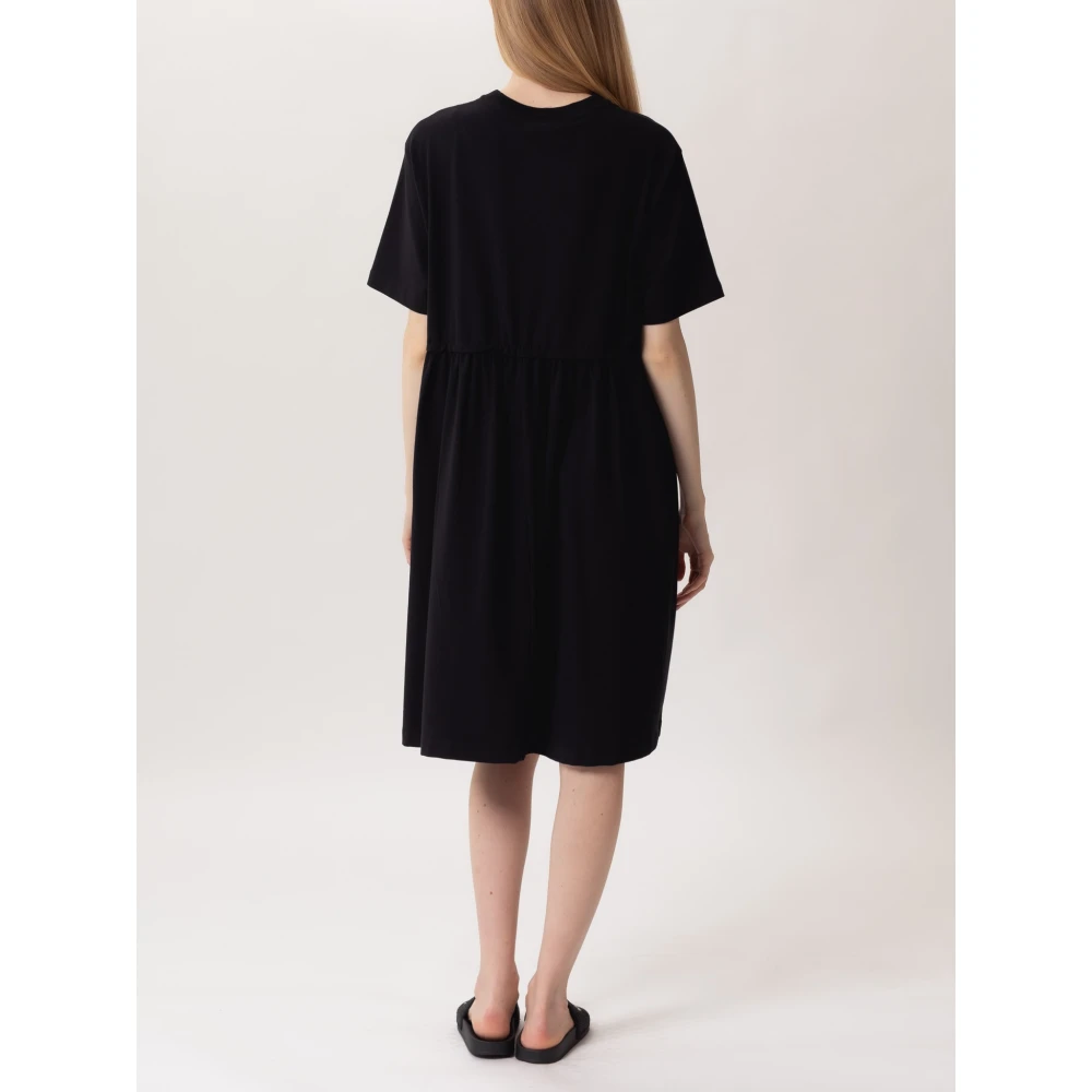 Max Mara Gaspare Jurk met Gerimpeld Detail Black Dames