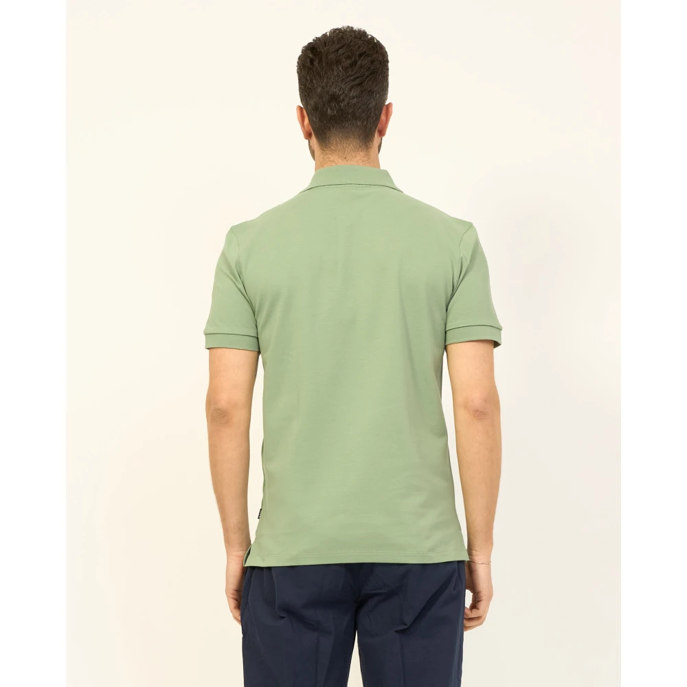 Boss Groene Pima Katoen Polo Shirt Green Heren
