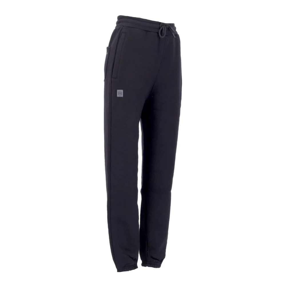 Dolly Noire Zwarte Fleece Sweatpants Elastische Taille Black Heren