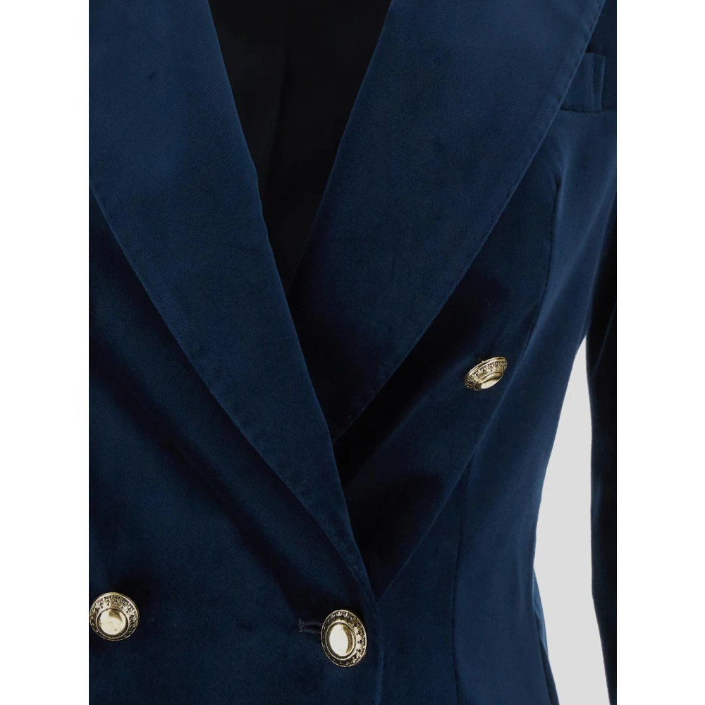 Tagliatore Fluwelen jas Blue Dames