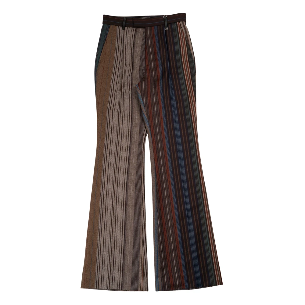 Vivienne Westwood Multicolor Gestreepte Flared Broek Multicolor Dames