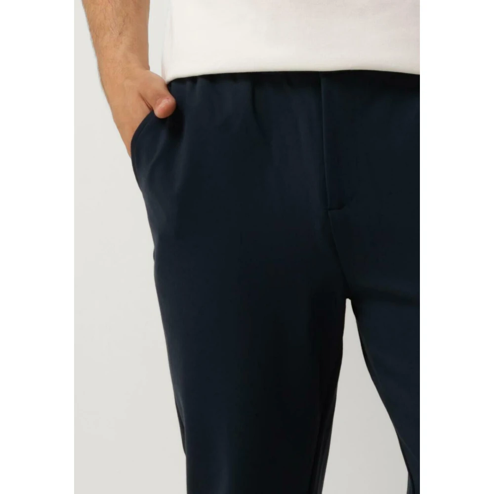 Pure Path Donkerblauwe Punta Broek Met Zakken Blue Heren