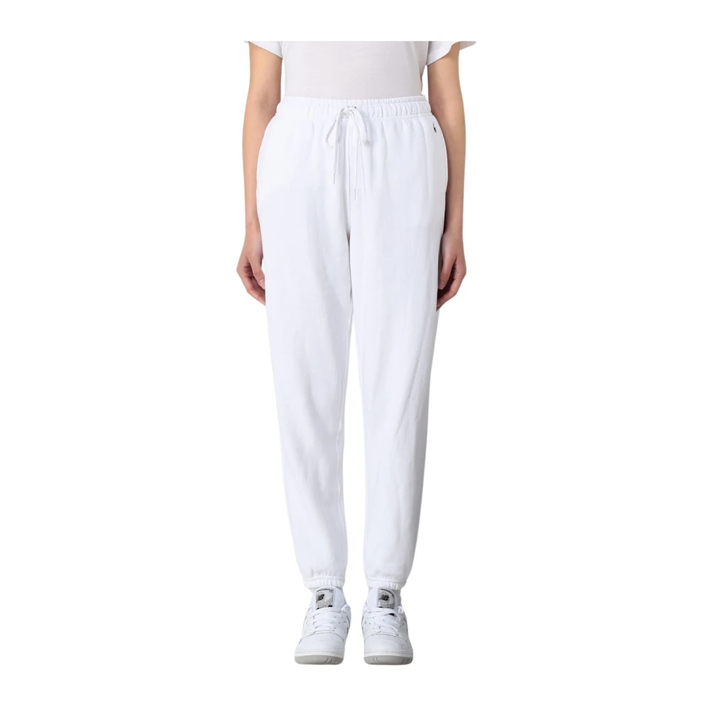Polo Ralph Lauren Fleece Sweatpants White Dames