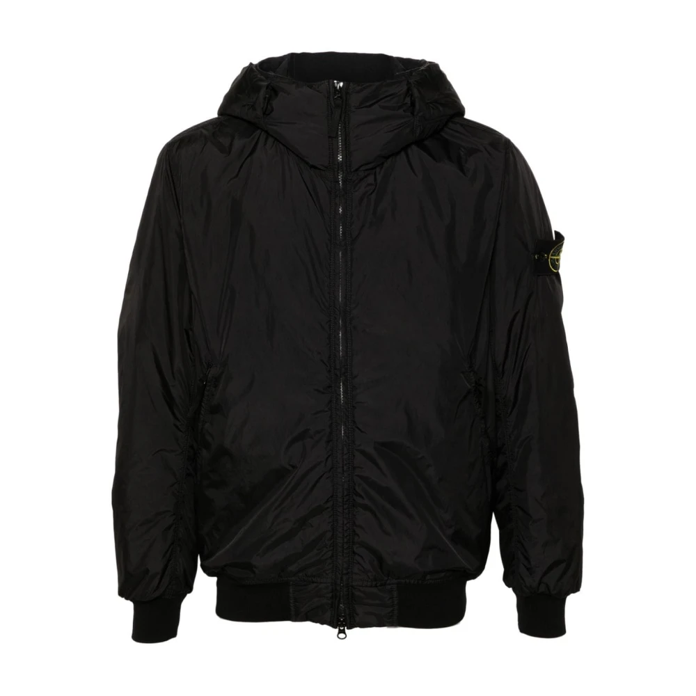 Stone Island Stijlvolle Winterjas Black Heren