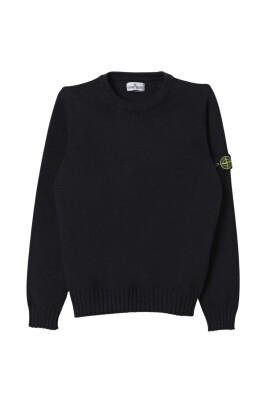 black-knit-crew-neck-sweater