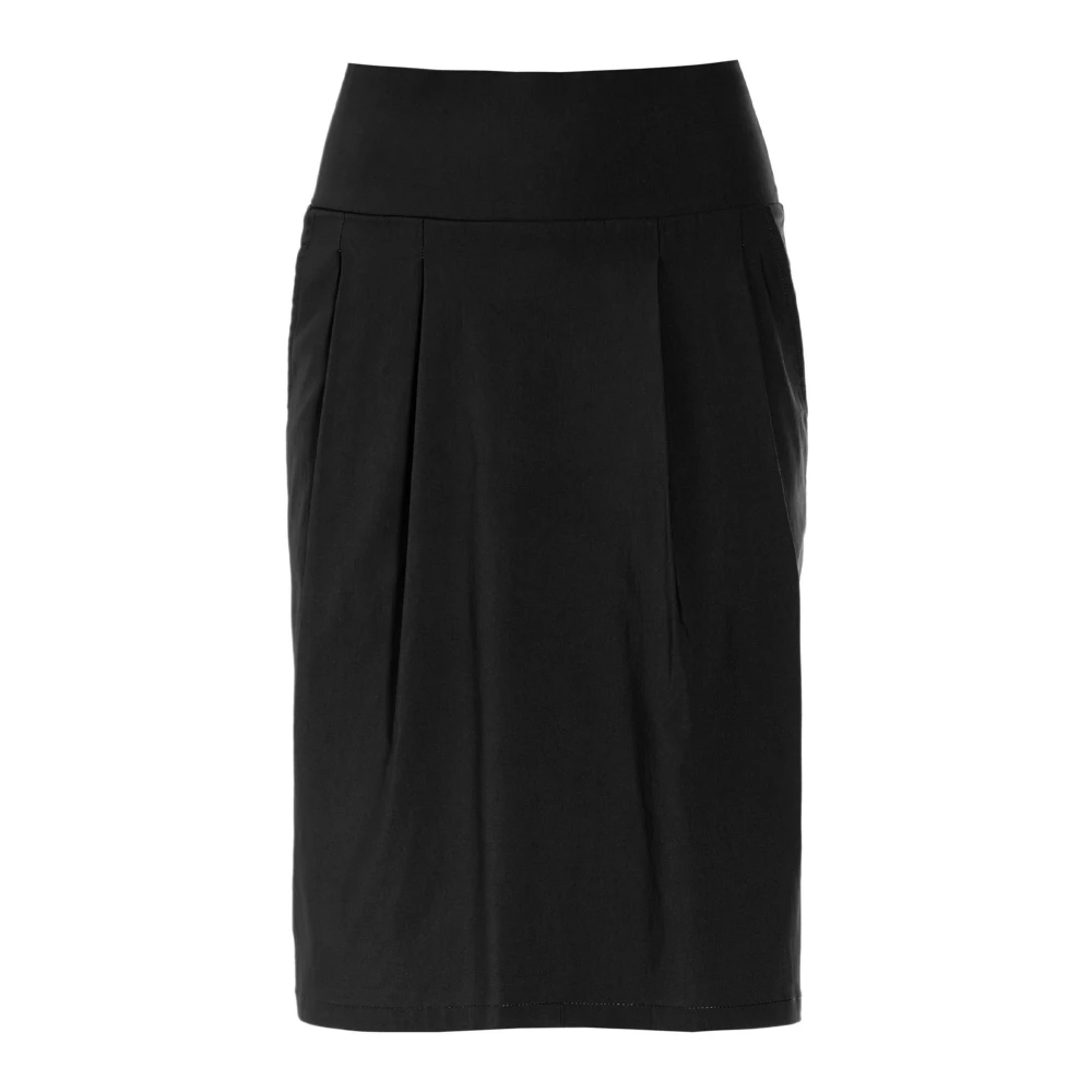 Bitte Kai Rand Zwarte Geplooide Rok Stijlvol Model Black Dames