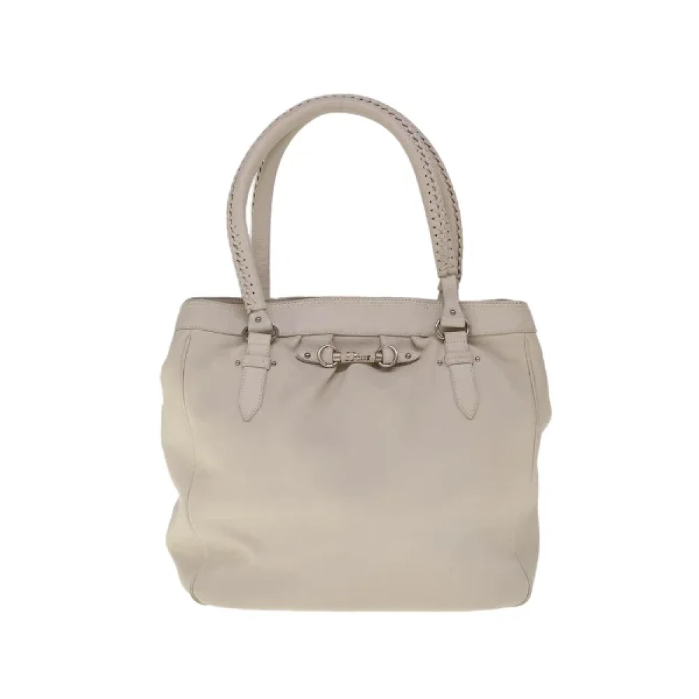 Dior Vintage Pre-owned Leather dior-bags White Dames