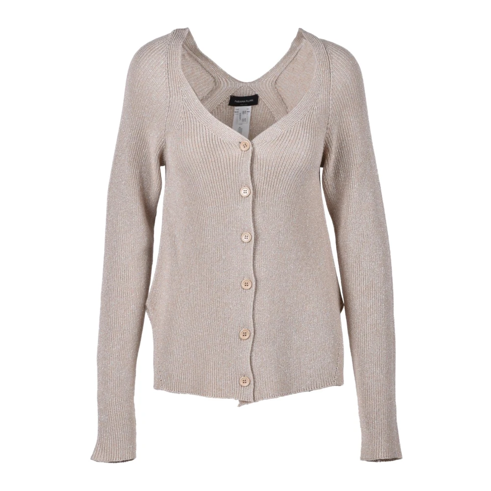 Fabiana Filippi Vest Beige Dames