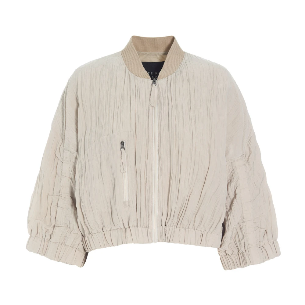 Bitte Kai Rand Elegante Ivory Bomberjas Hannoki Stijl Beige Dames
