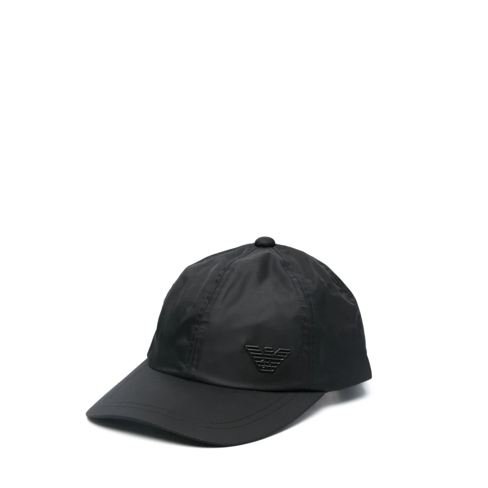 Emporio Armani Svart Nylon Baseball Cap