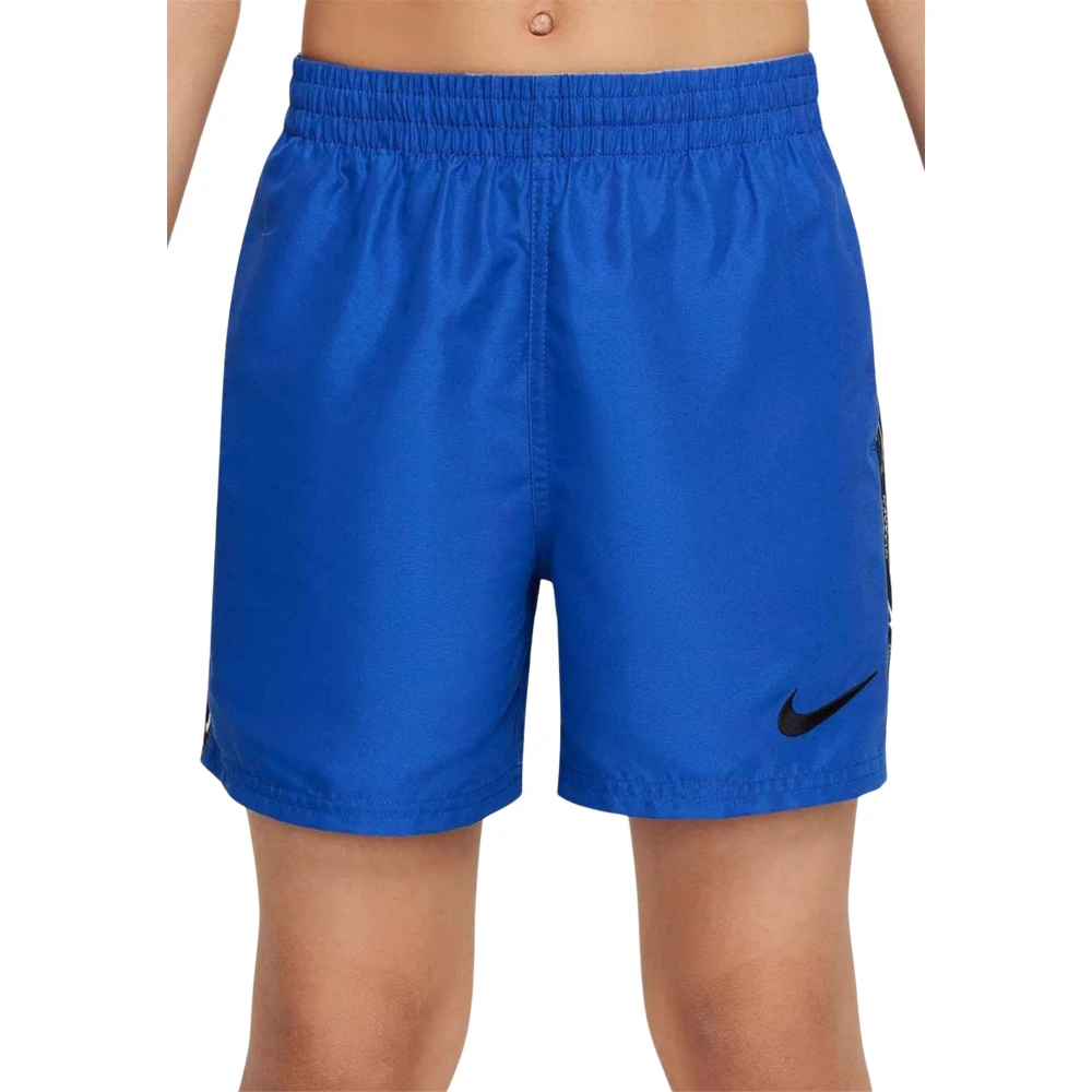 Nike zwemshort Logo Tape Lap blauw Jongens Polyester Effen 128