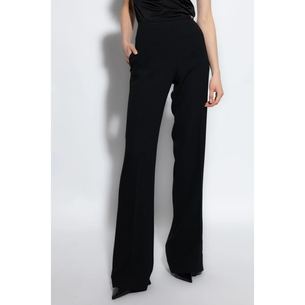 Versace Geplooide broek Black Dames