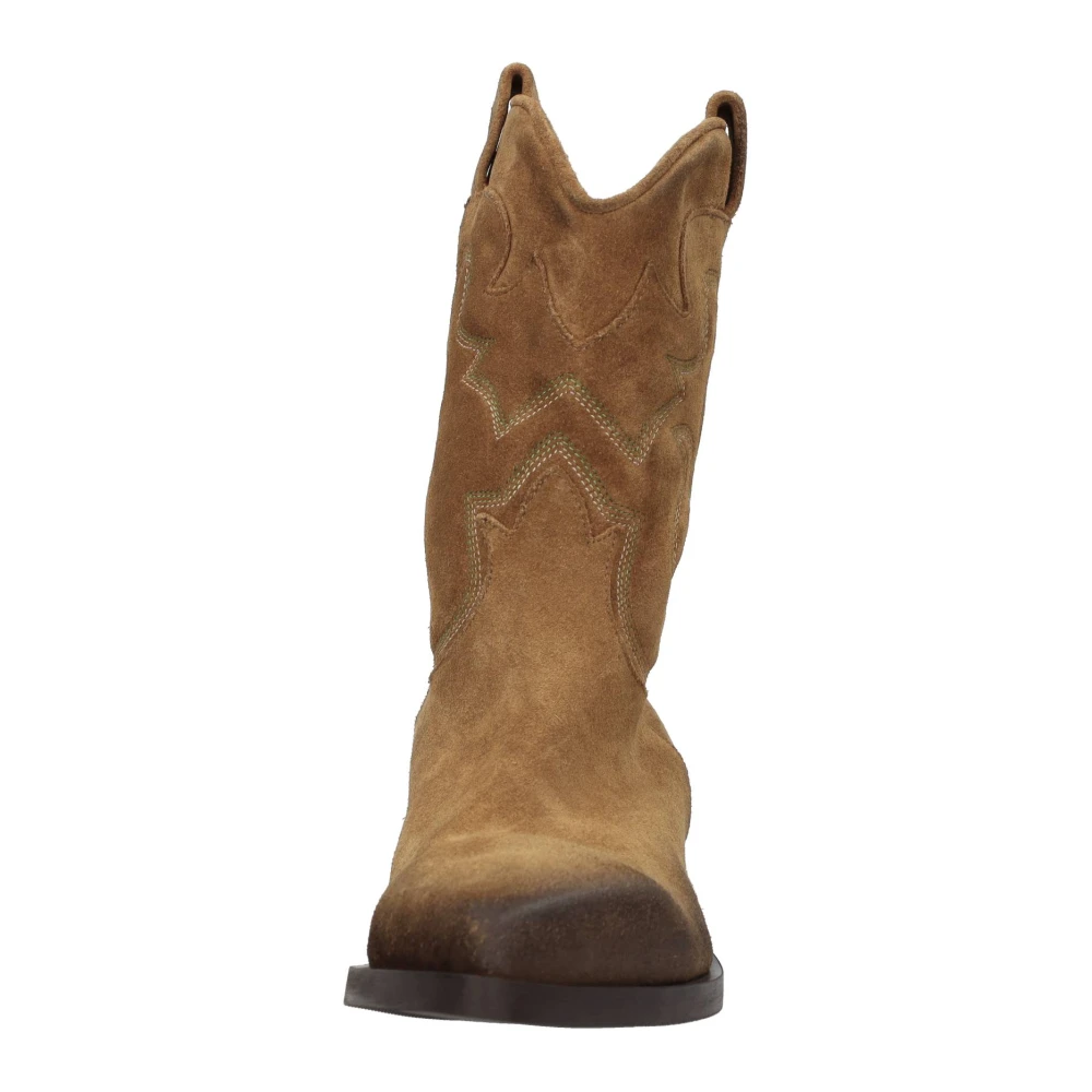 Elena Iachi Suede Texan Enkellaarsjes