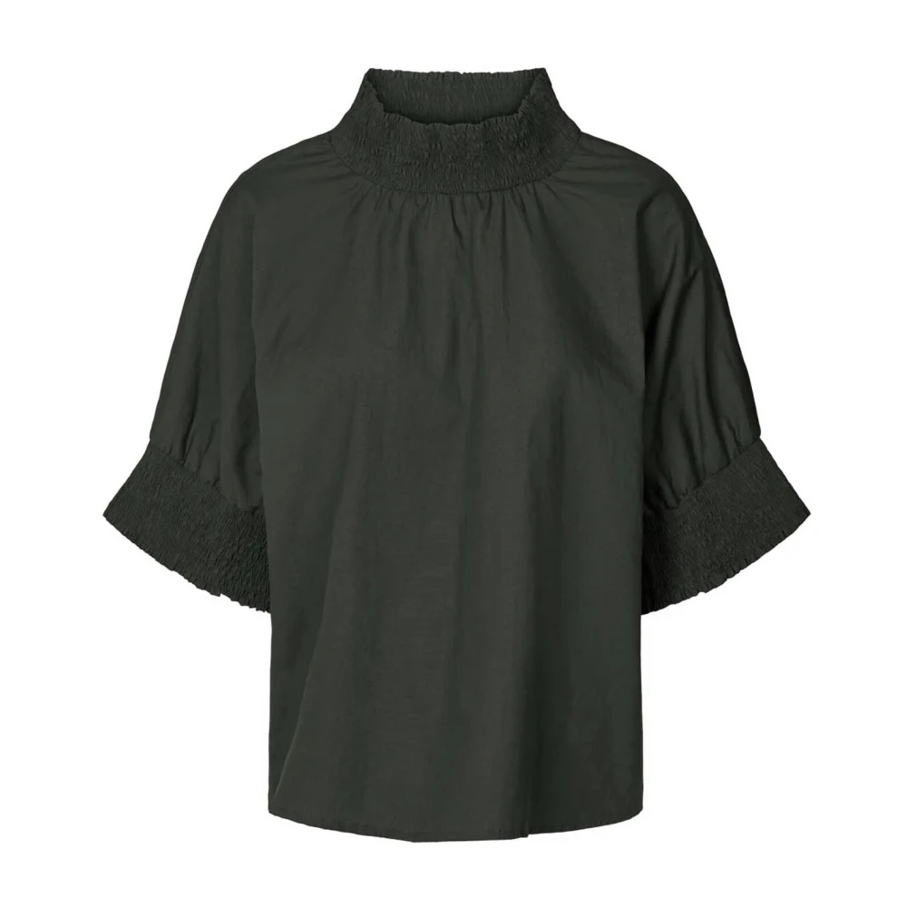 Rabens Saloner Stijlvolle Pirate Black Blouse Black Dames