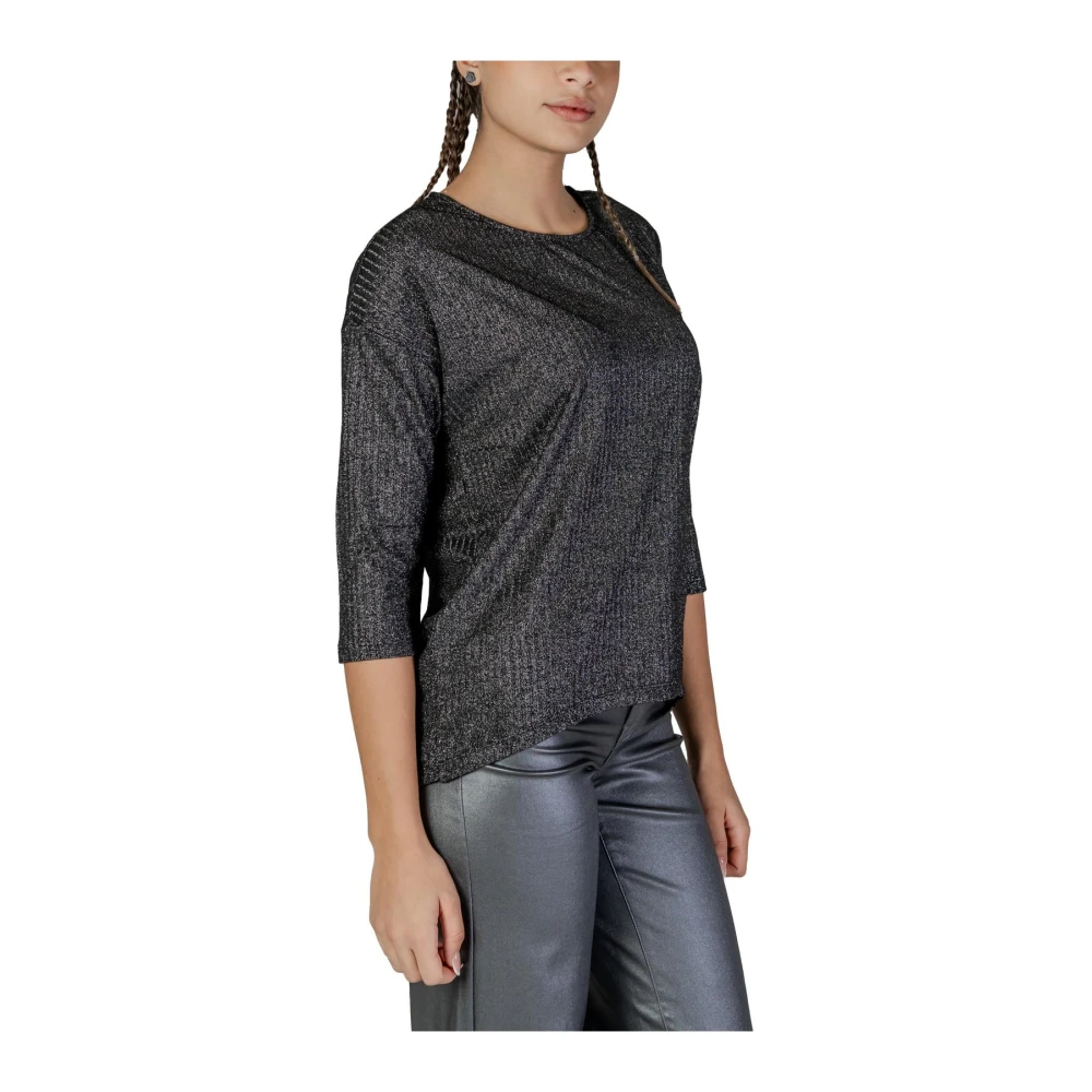 Vero Moda Zwart Glitter Langemouw Top Black Dames