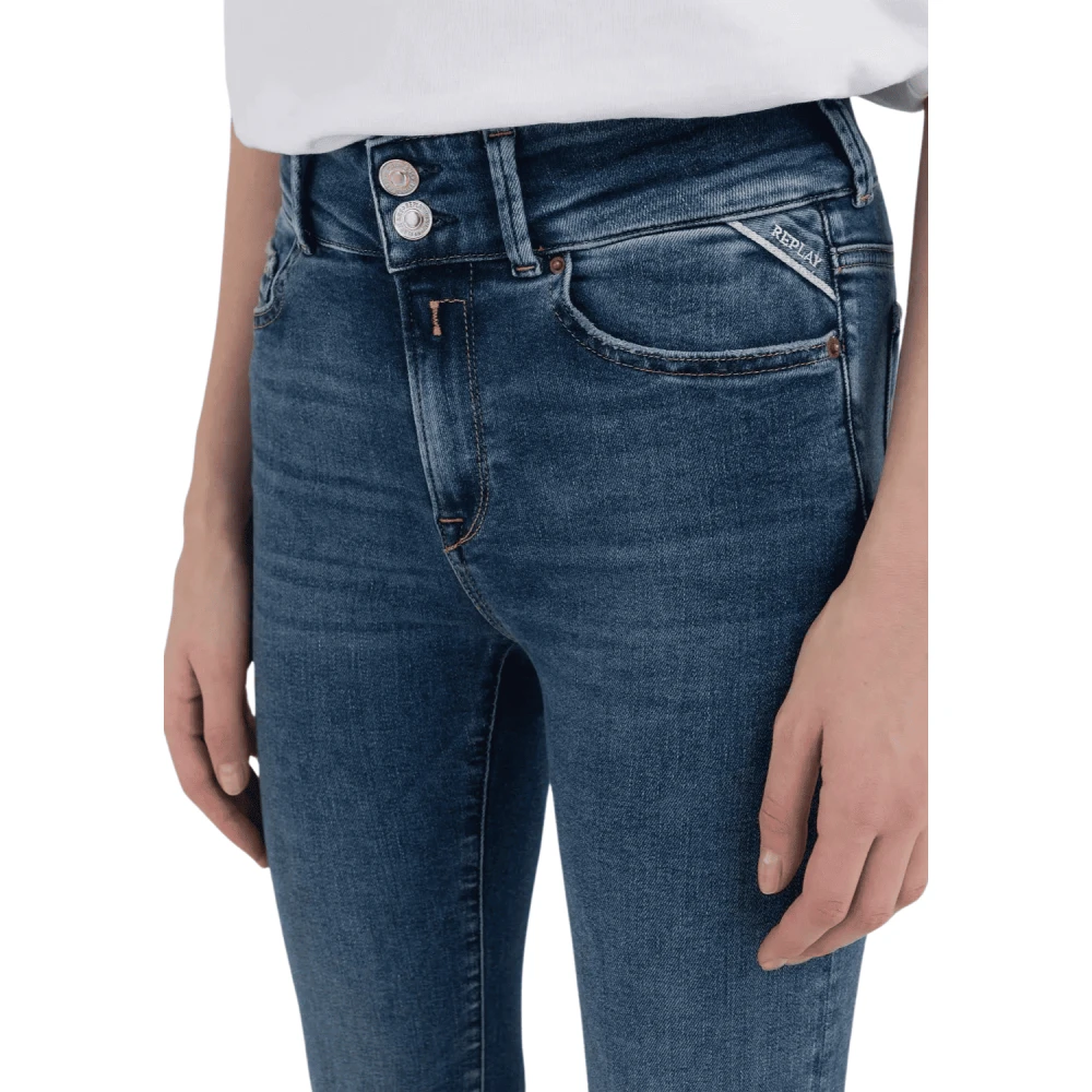 Replay Blauwe Denim Jeans Blue Dames