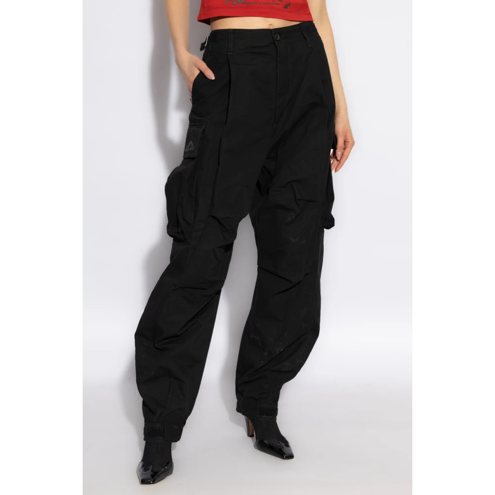 Dsquared2 Broek met logo Black Dames