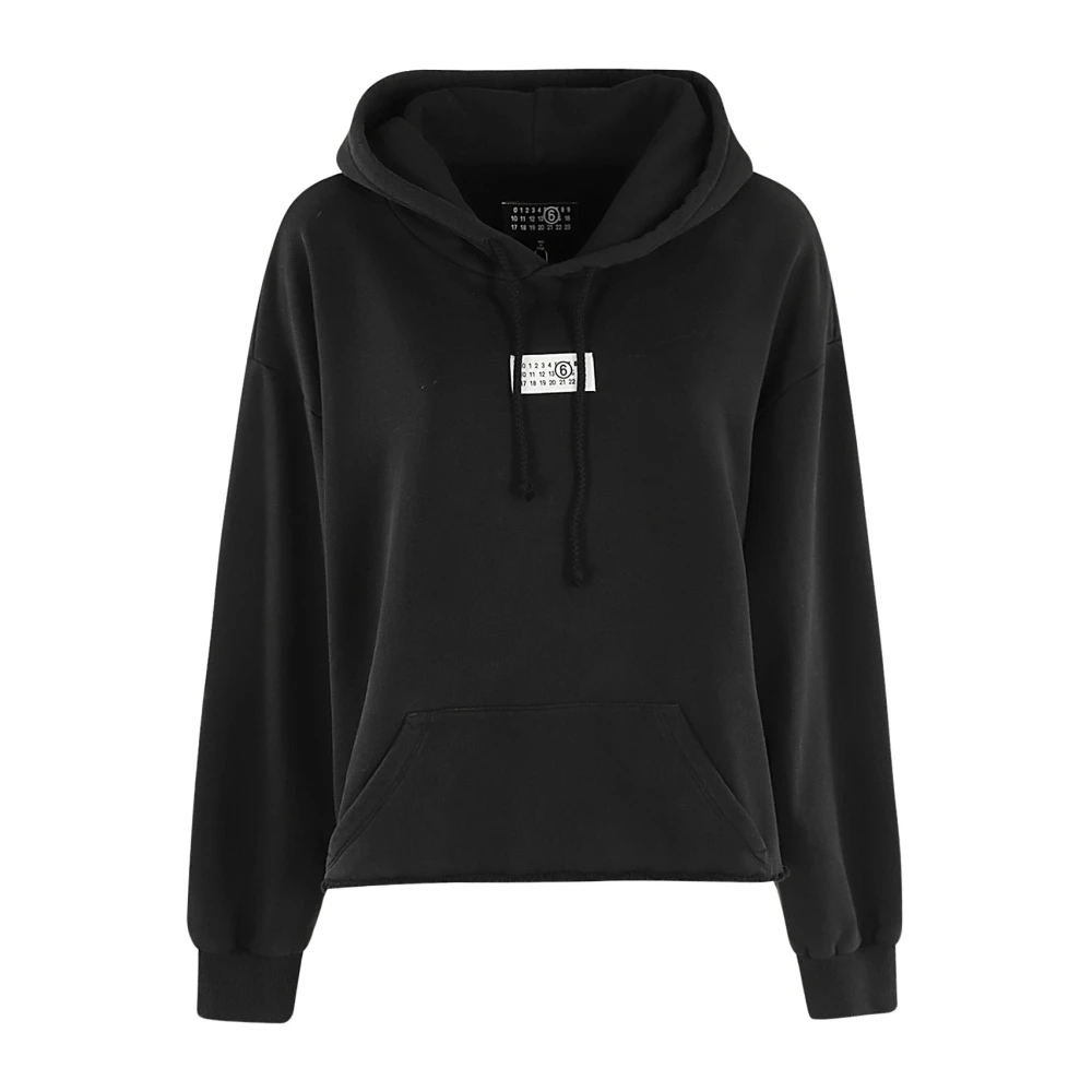 MM6 Maison Margiela Casual Sweatshirt Black Dames