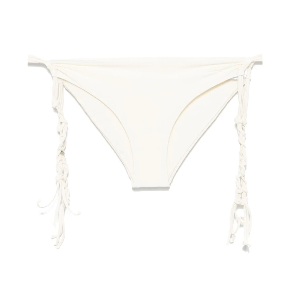 Jil Sander Witte Sea Kleding Side-Tie Broek White Dames