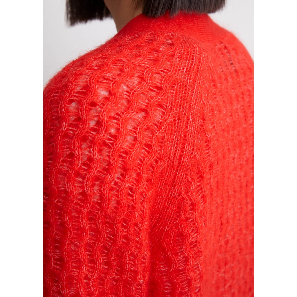 Marc O'Polo Regelmatig gestructureerde cardigan Red Dames