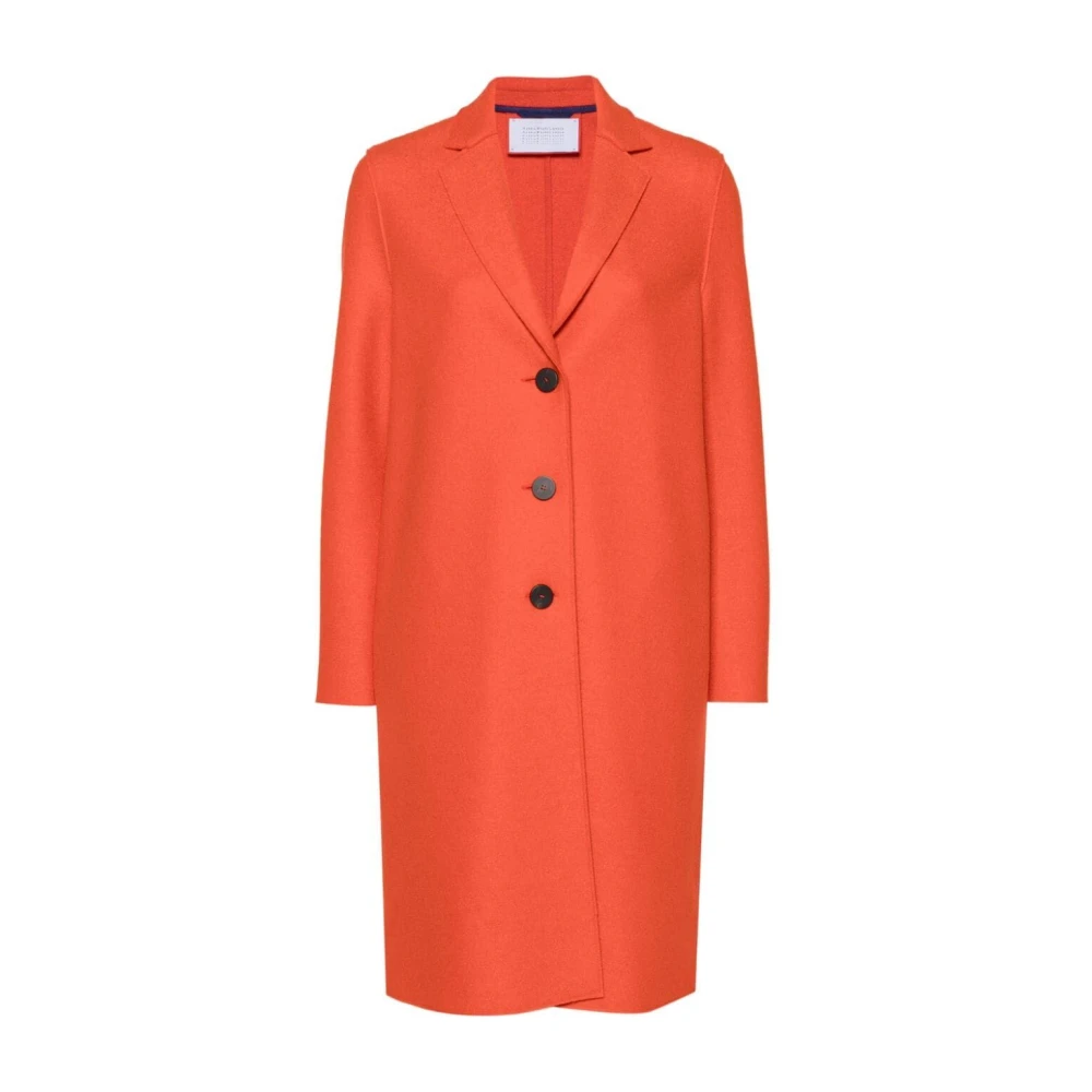 Harris Wharf London Wollen overjas met puntige revers Orange Dames