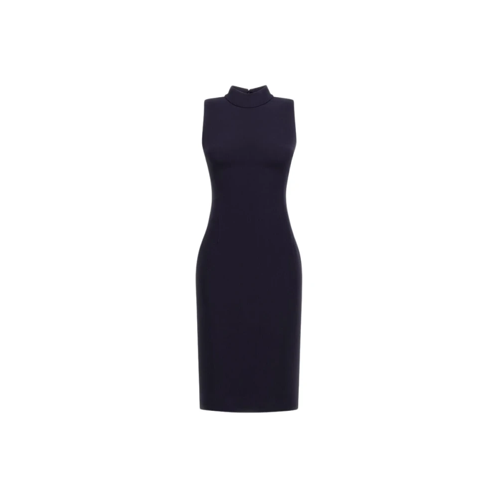 Roberto Cavalli Women's Blue Dark Sleeveless Dress Made In Italy - Midi Dresses - Xs - Dresses