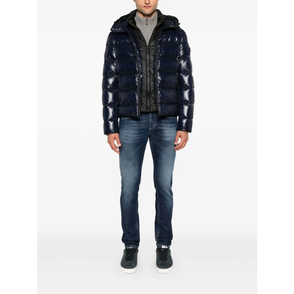 Dondup Blauwe Denim Skinny Broek Blue Heren