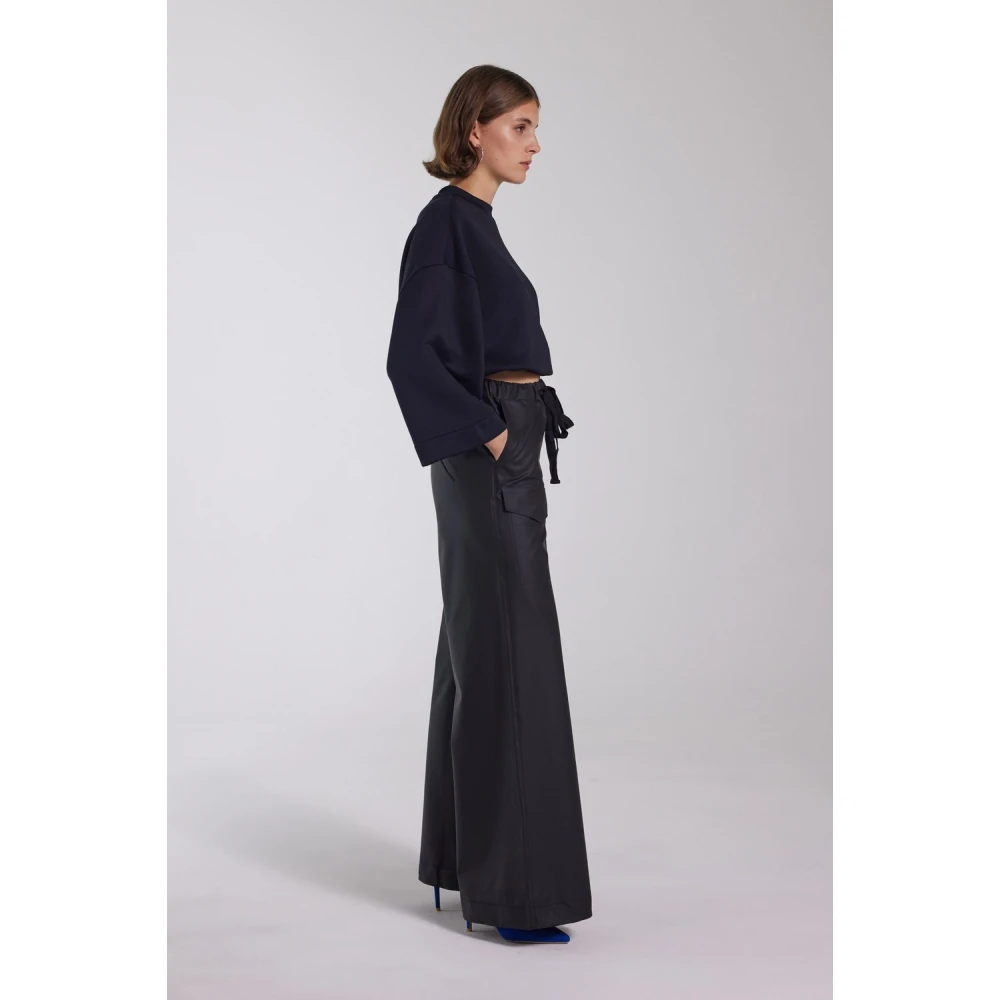 Stutterheim Waterdichte overall broek met trekkoord taille Black Dames