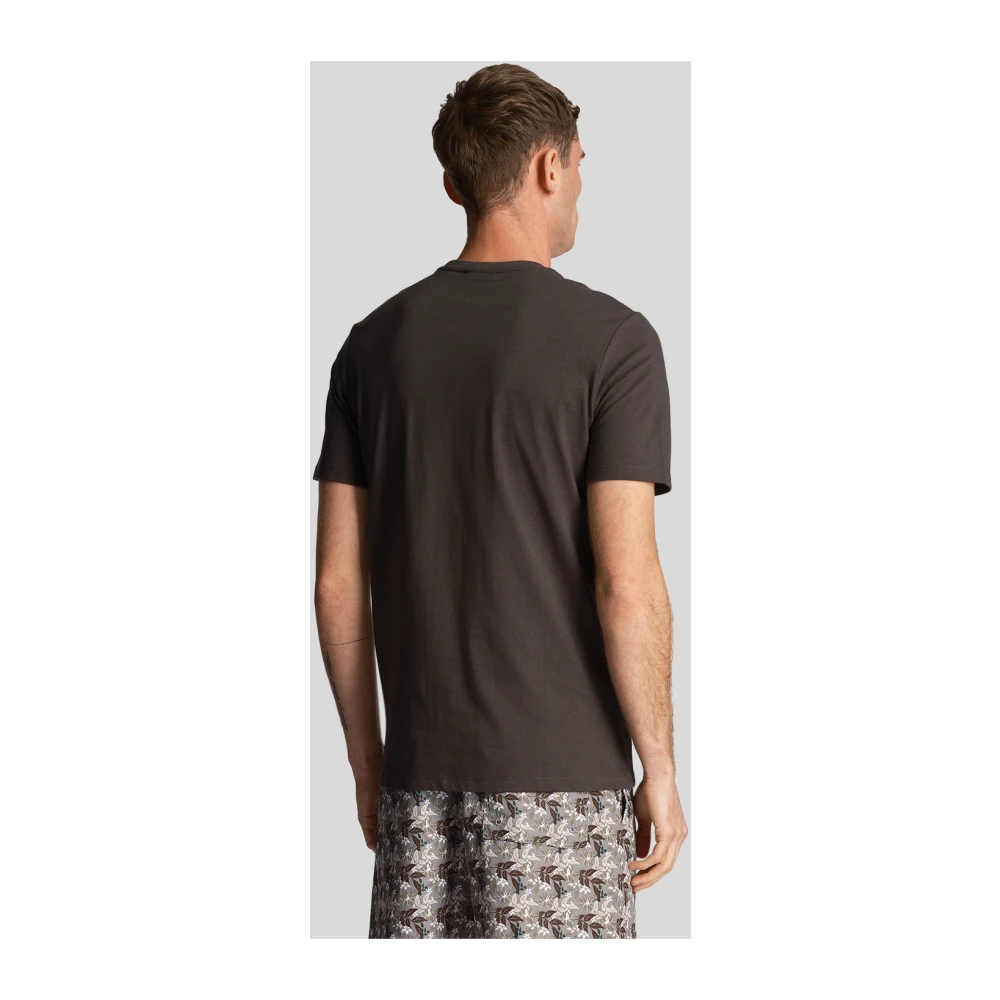 Lyle & Scott Bloemenprint zak T-shirt Gray Heren