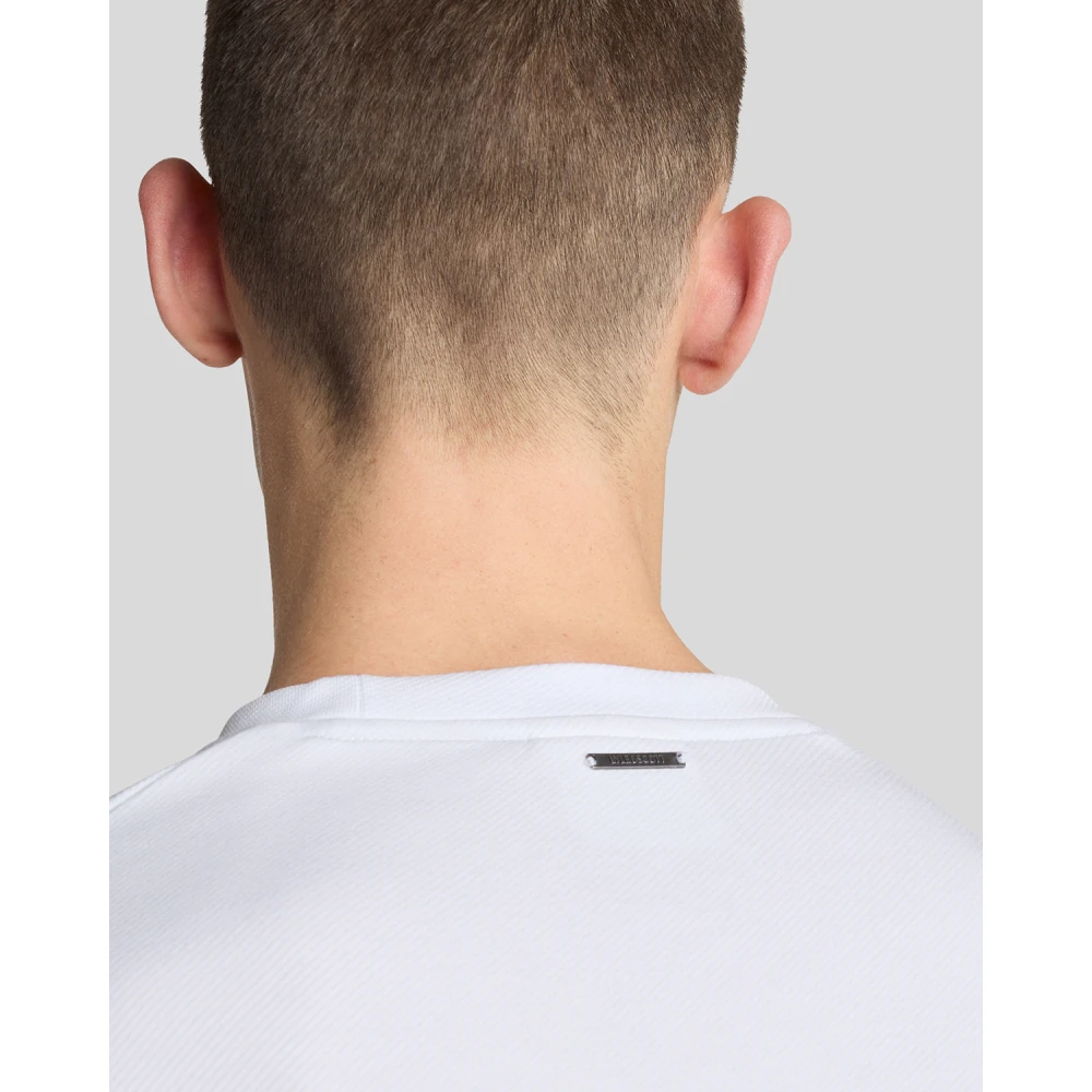 Lyle & Scott SS T-shirts Twill Texture Crewneck T-shirt White Heren