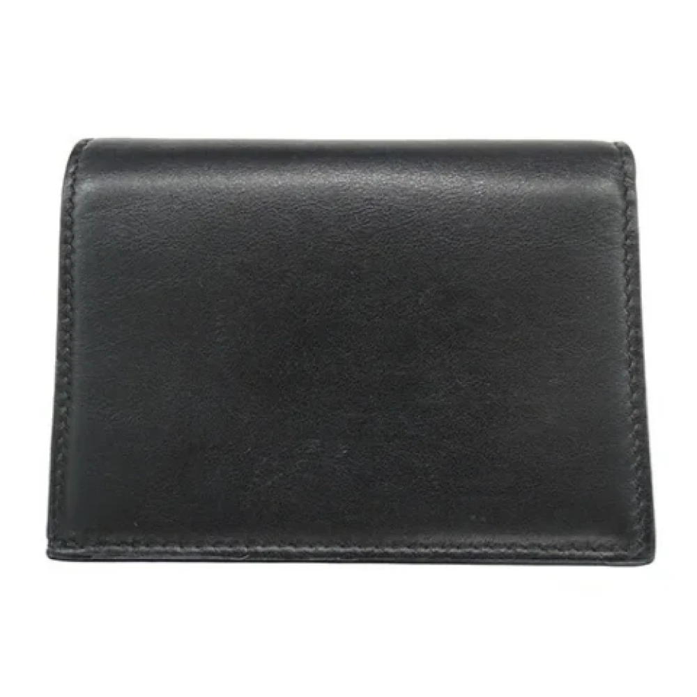 Valentino Vintage Pre-owned Leather wallets Black Dames