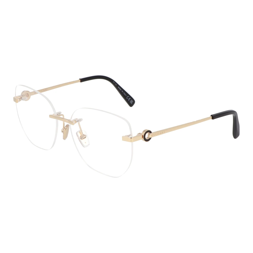 Bvlgari Metalen Frame Pantos Bril Yellow Unisex
