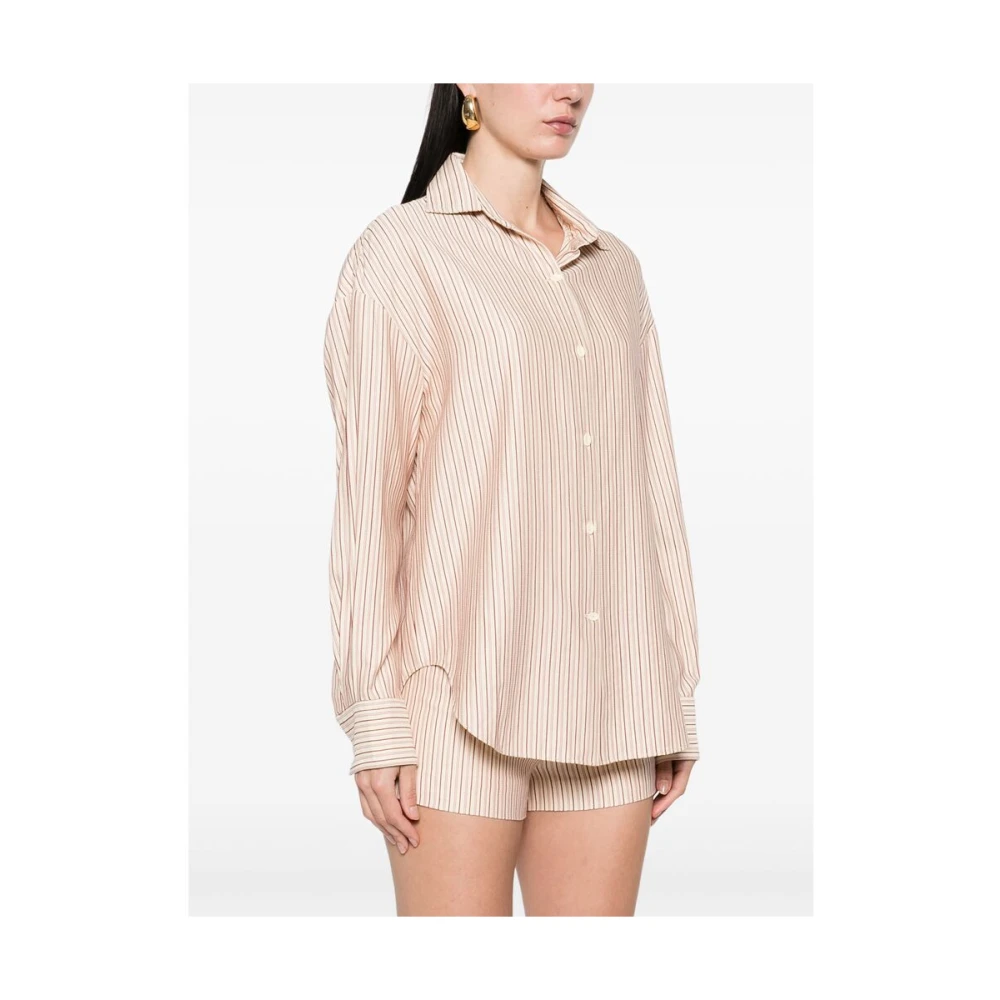 Faithfull the Brand Beige Button-Up Shirt Beige Dames