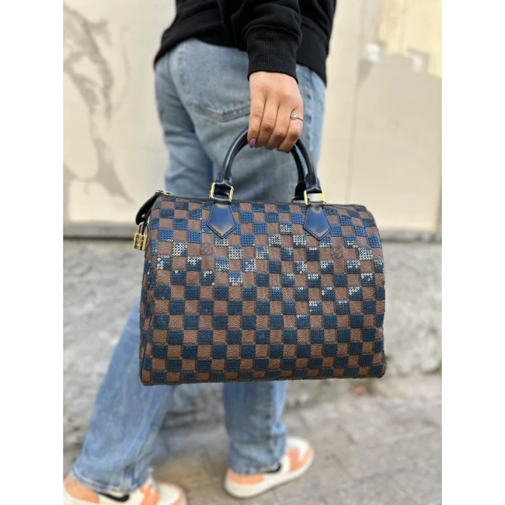 Louis Vuitton Vintage Pre-owned Fabric handbags Brown Dames