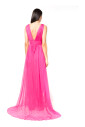 fuchsia-zijden-gedrapeerde-jurk