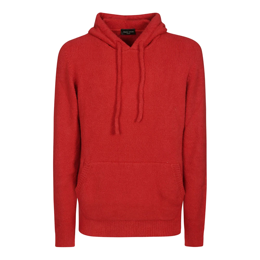 Sudadera con Capucha Roja de Mezcla de Algodón para Hombre, Roberto  Collina, Mujer