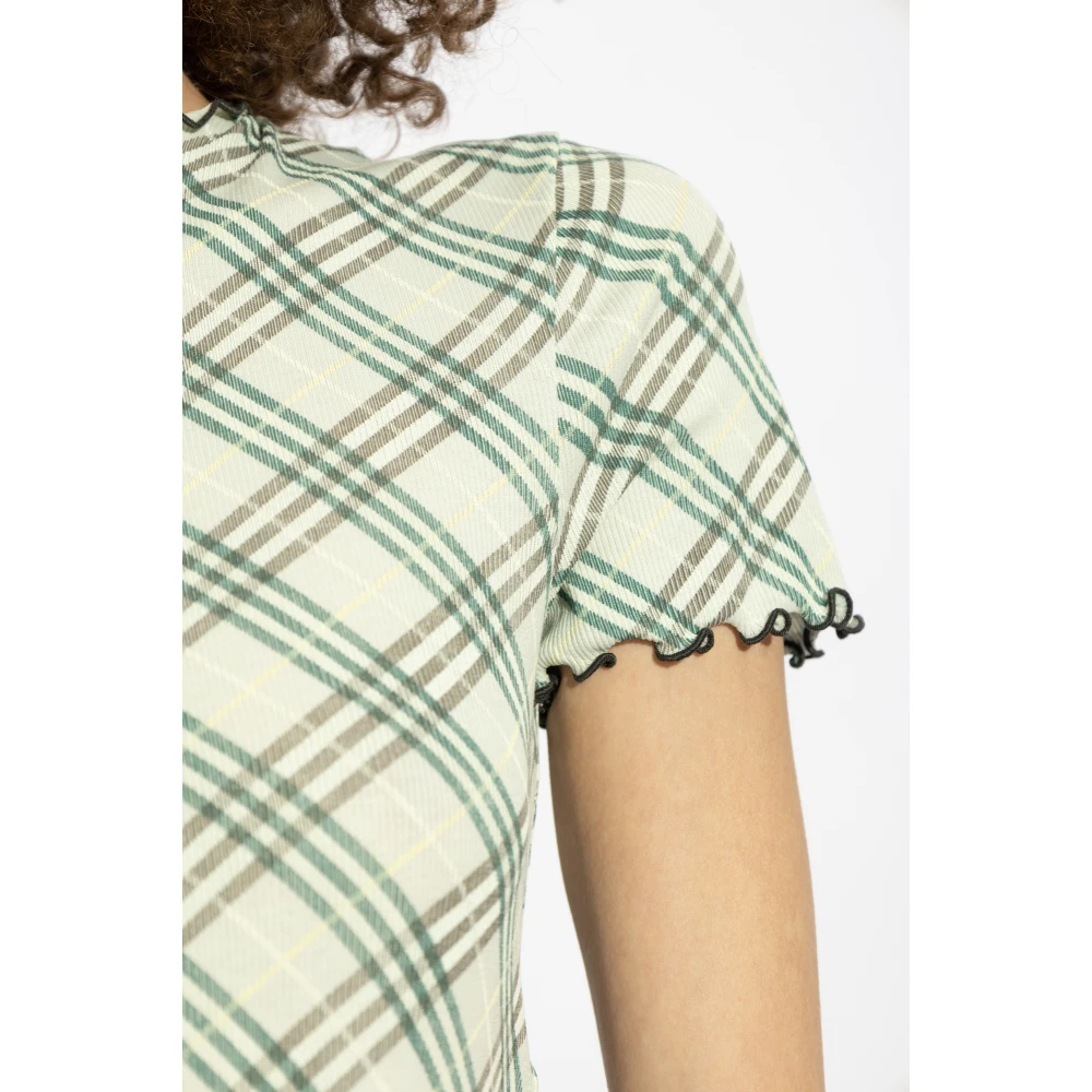 Burberry Top met ruitpatroon Green Dames