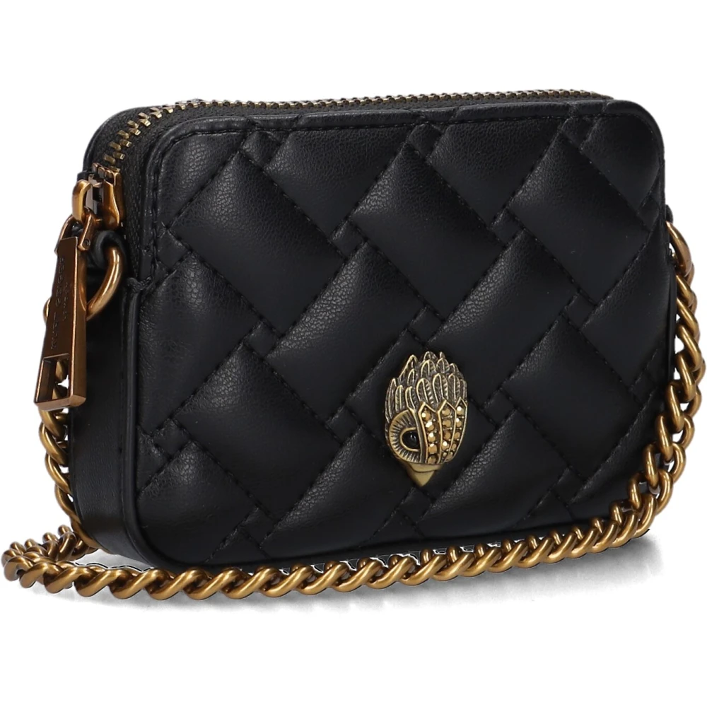 Kurt Geiger Zwarte Micro Kensington Camera Schoudertas Black Dames