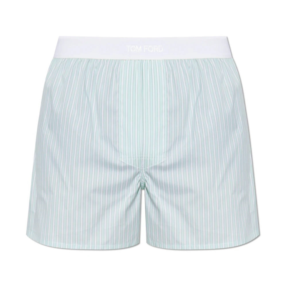 Tom Ford Mannelijk Groente Ondergoed Heren, Groen, Xs, Katoen, Logo Underwear Shorts
