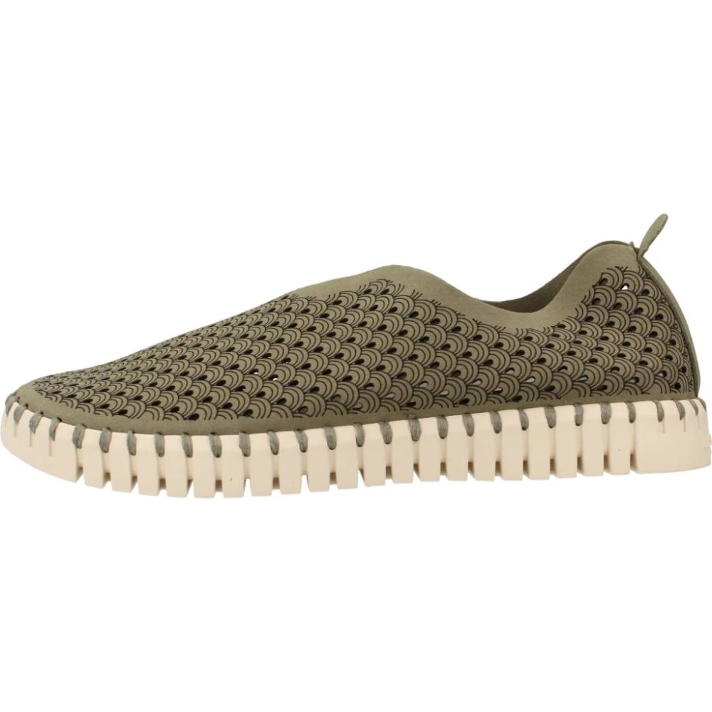 Ilse Jacobsen Hornbæk Tulip3275 Platte Schoenen Dames Schoenen Groen