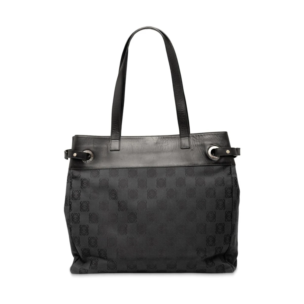 Loewe Pre-Owned Women's Black Pre-Owned Patterned Tote Bag